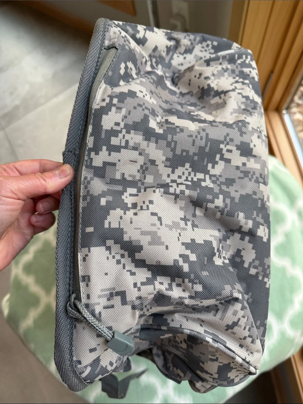 New Digital Camo Tactical Backpack - Gray, National Guard Emblem
